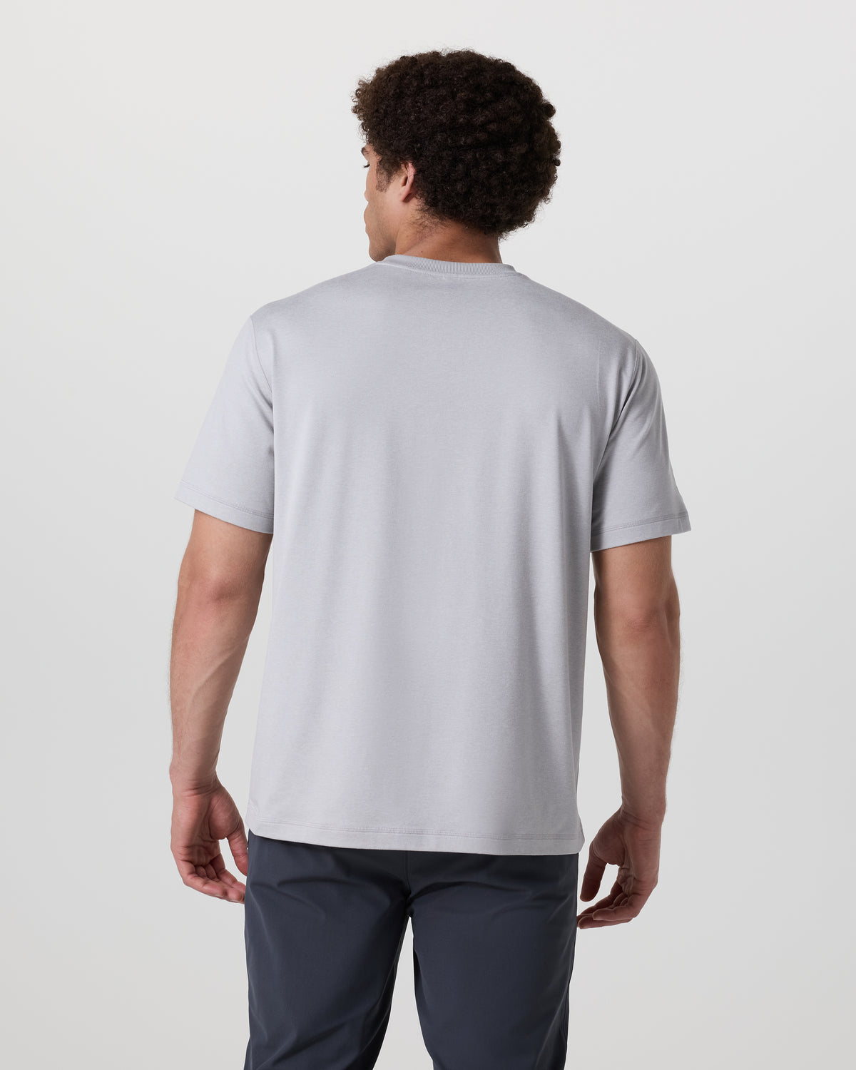 Short Sleeve Ponto Tee - Relaxed Fit Frost Grey Heather | Vuori online