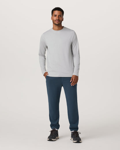 Long Sleeve Ponto Performance Tee Frost Grey Heather | Vuori discount