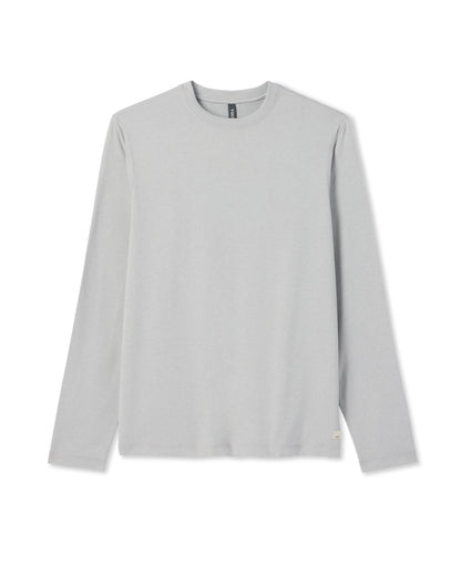 Long Sleeve Ponto Performance Tee Frost Grey Heather | Vuori discount
