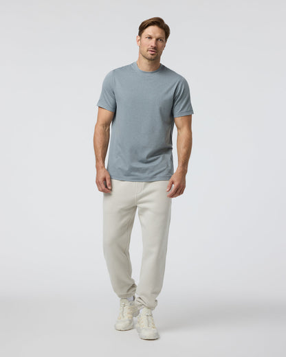 Short Sleeve Ponto Performance Tee Dusty Blue Heather | Vuori outlet