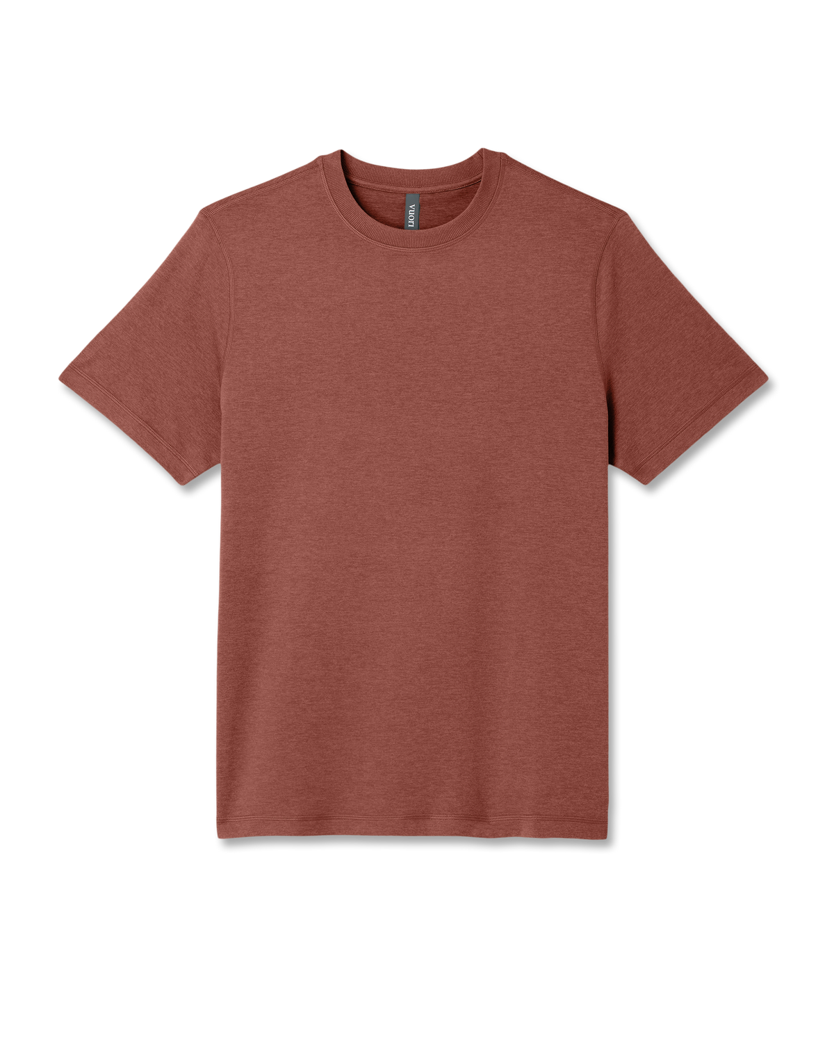 Short Sleeve Ponto Performance Tee Firebrick Heather | Vuori shop