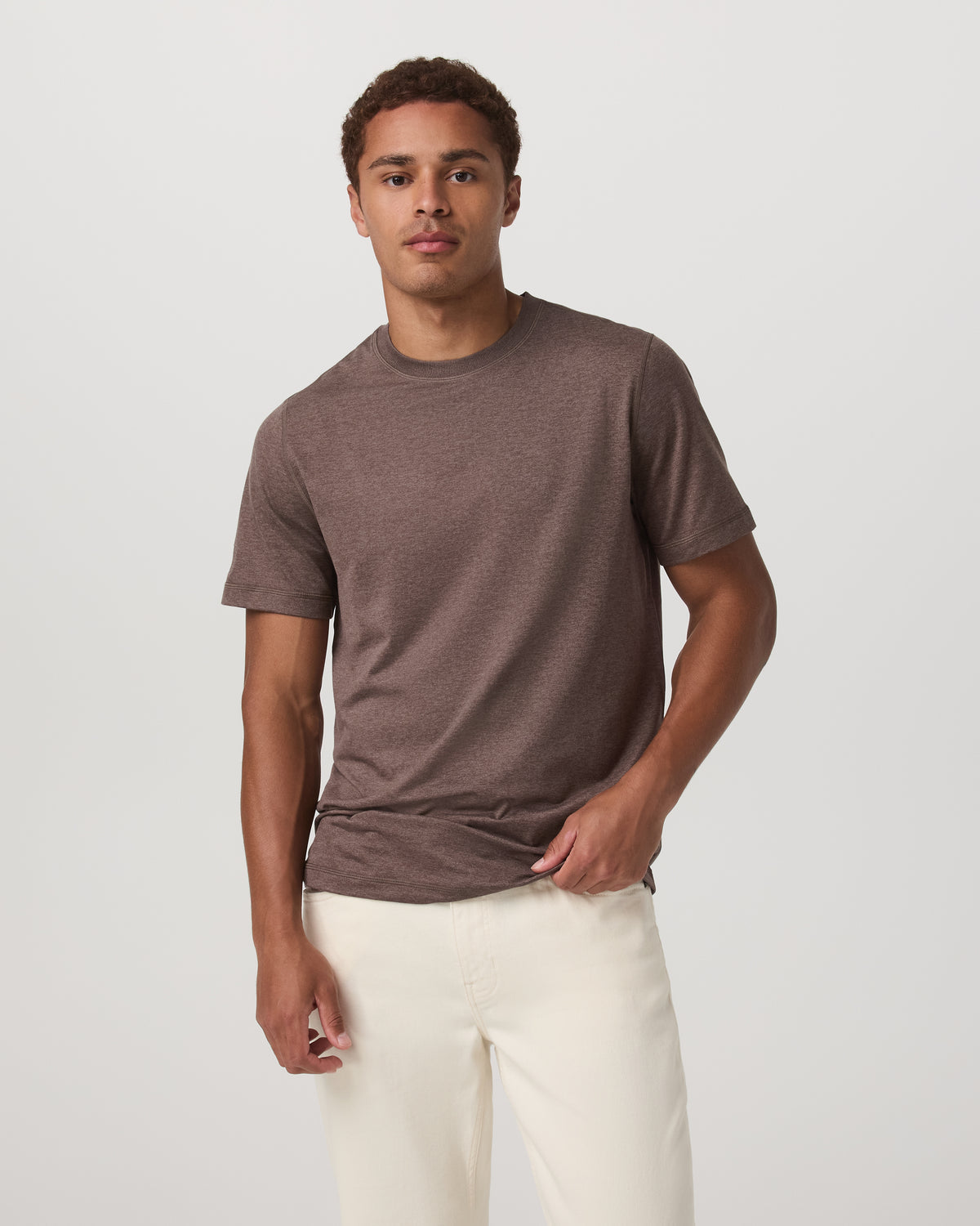 Men's Short Sleeve Ponto Performance Tee Elm Heather | Vuori onsale