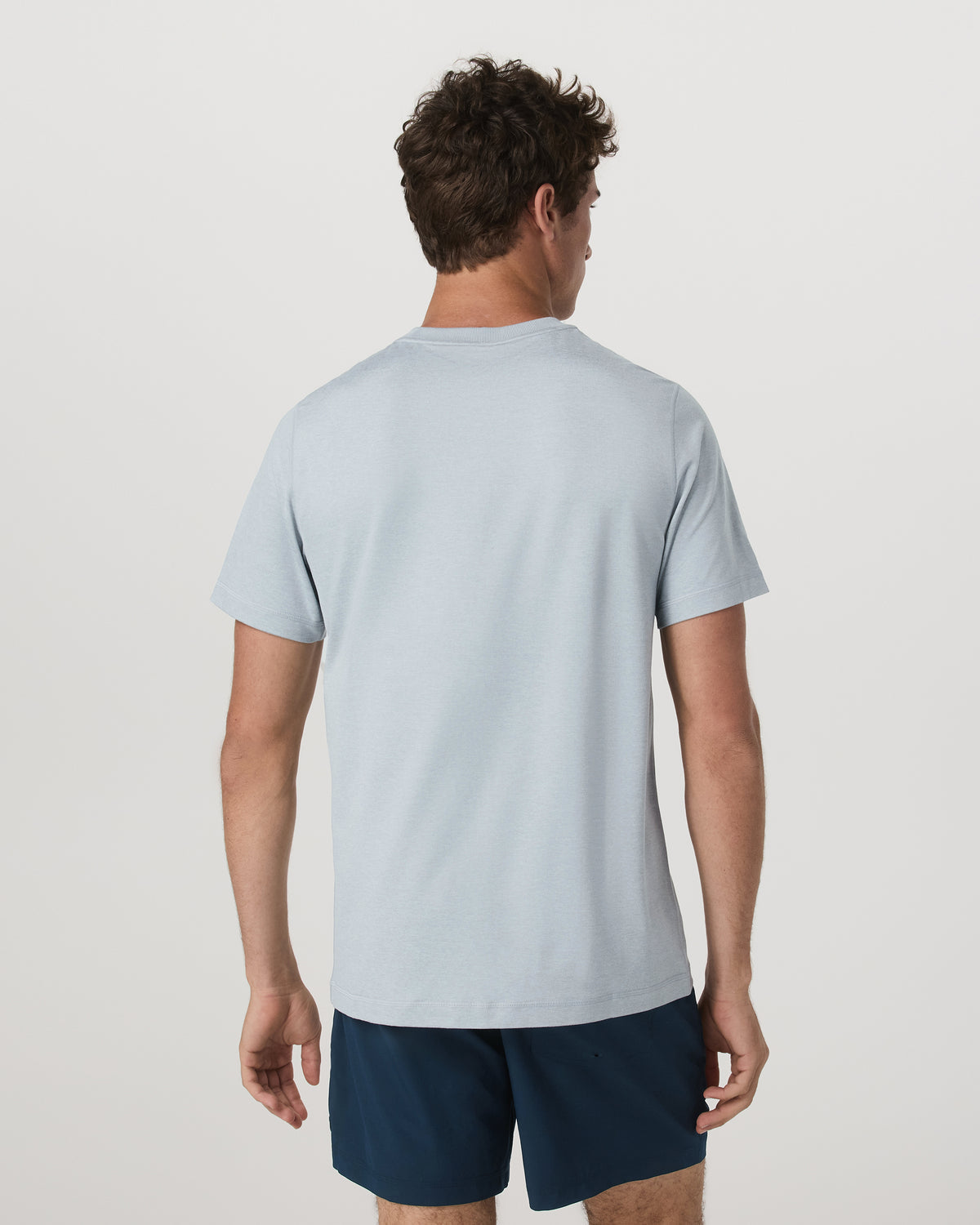 Short Sleeve Ponto Performance Tee Harbor Grey Heather | Vuori for sale