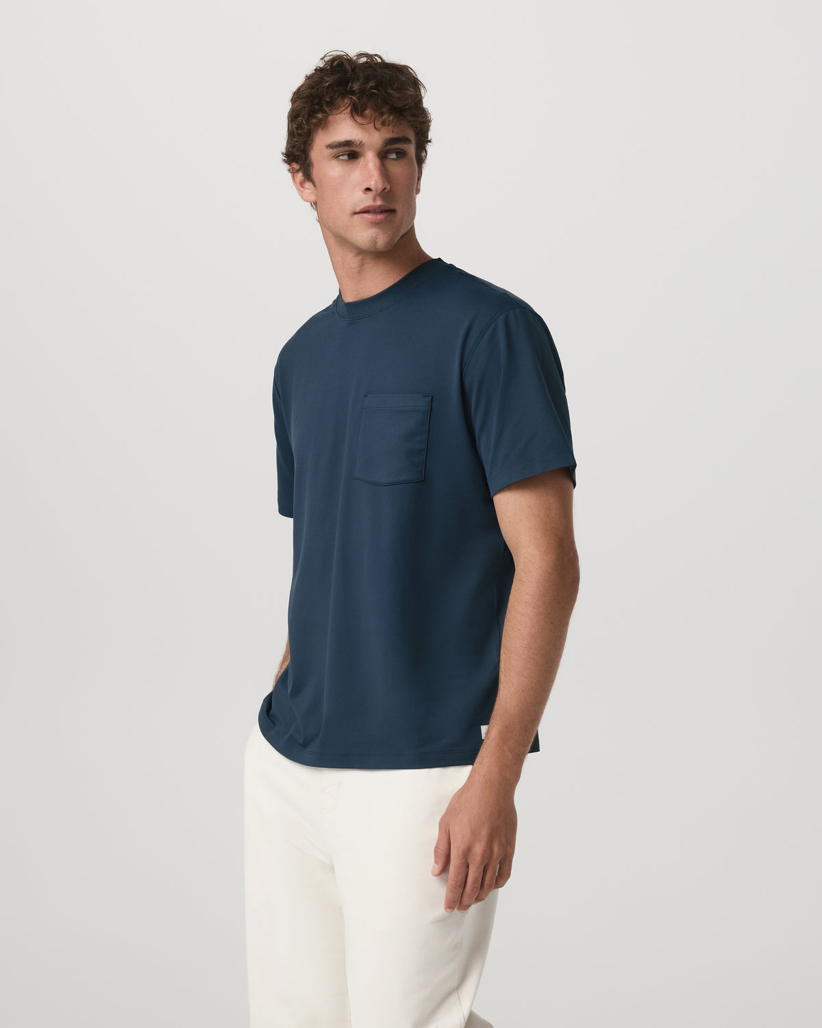 Short Sleeve Ponto Pocket Tee - Relaxed Fit Ocean Blue | Vuori online