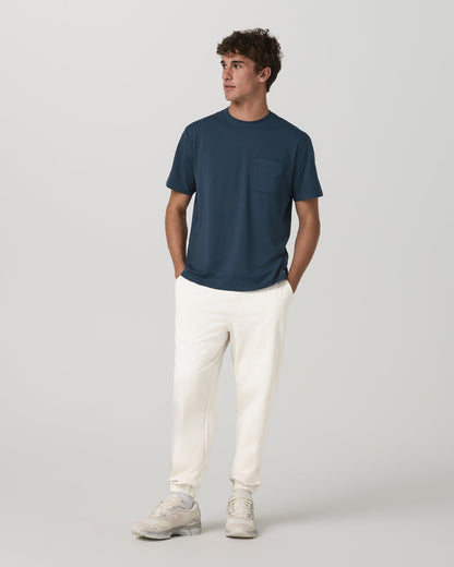 Short Sleeve Ponto Pocket Tee - Relaxed Fit Ocean Blue | Vuori online