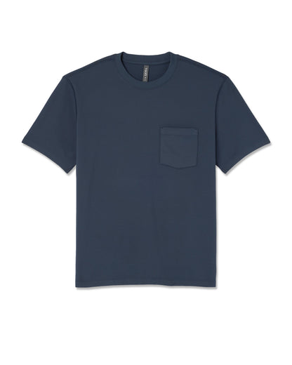 Short Sleeve Ponto Pocket Tee - Relaxed Fit Ocean Blue | Vuori online