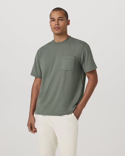 Short Sleeve Ponto Pocket Tee - Relaxed Fit Light Oregano | Vuori outlet