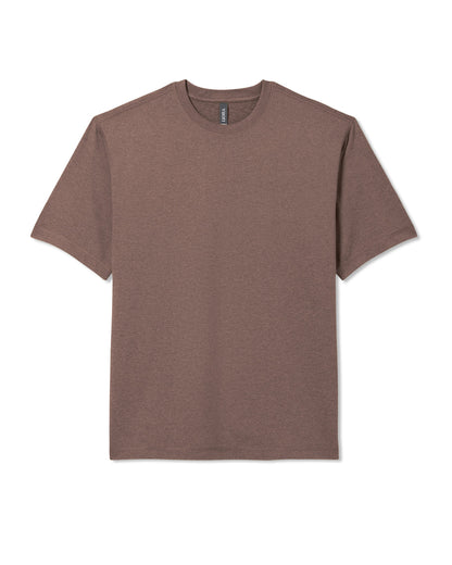 Short Sleeve Ponto Tee - Relaxed Fit Elm Heather | Vuori shop