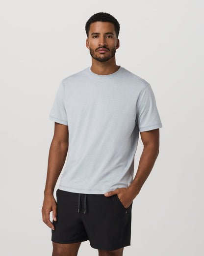 Short Sleeve Ponto Tee - Relaxed Fit Harbor Grey Heather | Vuori onsale