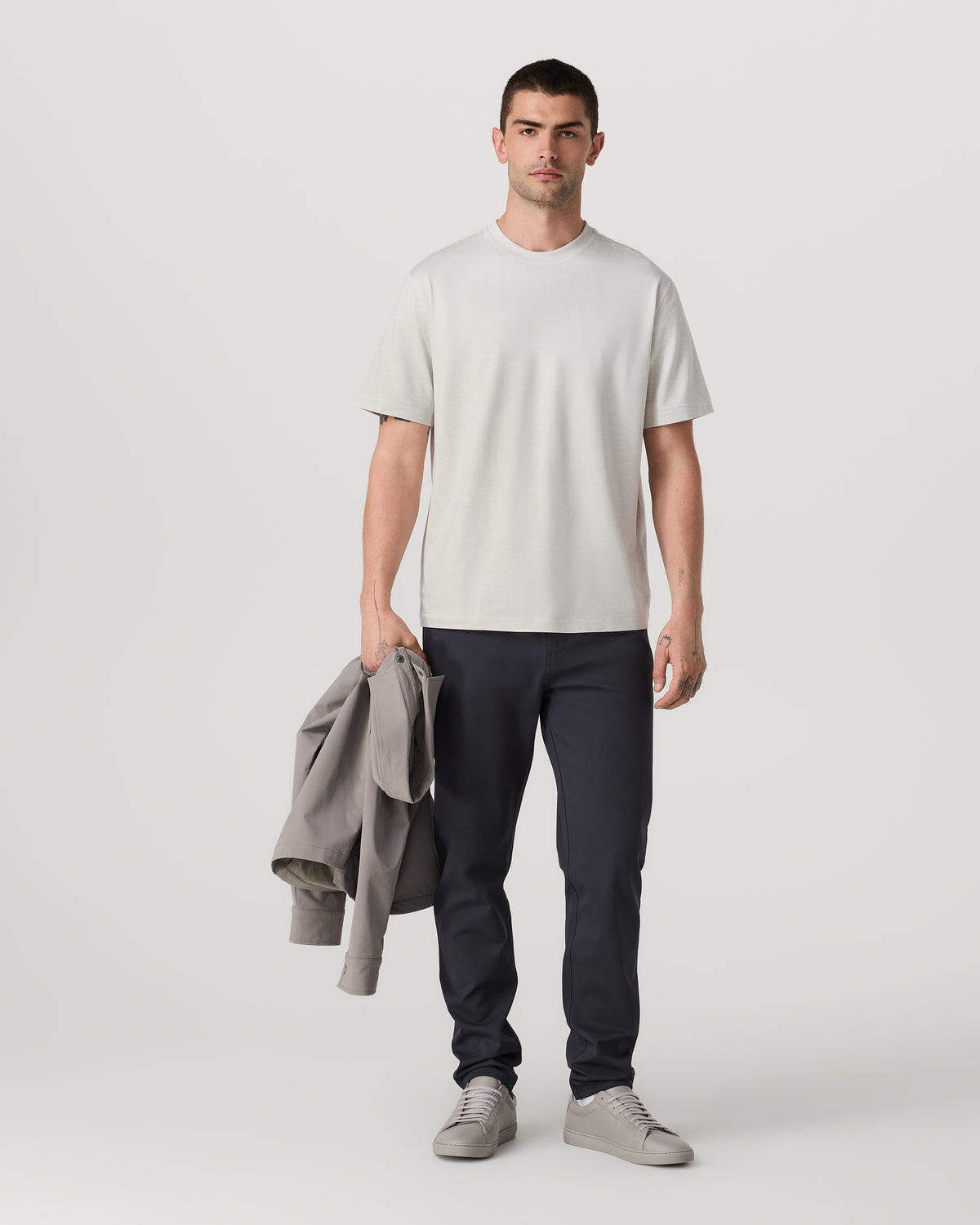 Men's Short Sleeve Ponto Tee - Relaxed Salt Heather | Vuori discount