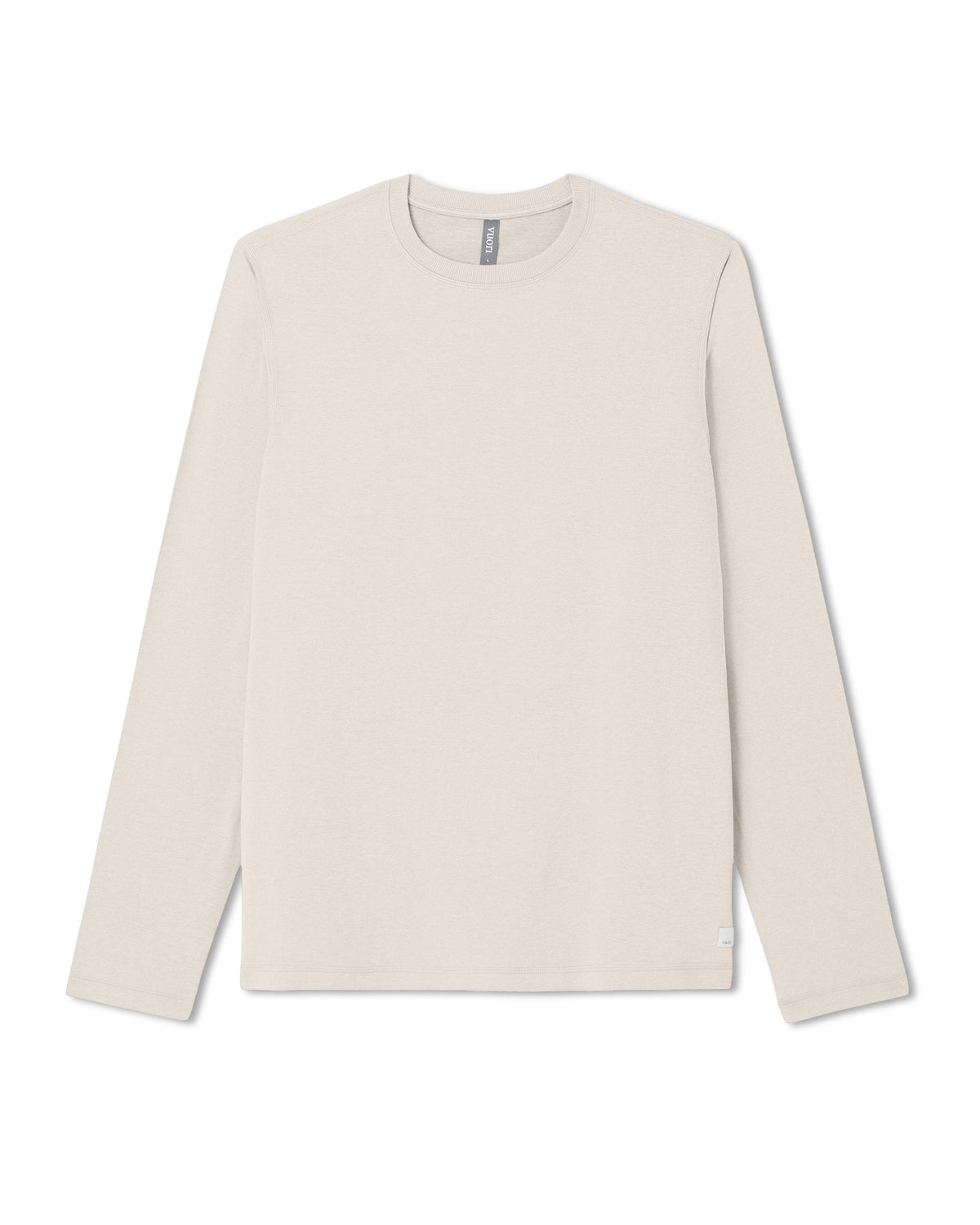 Men's Long Sleeve Ponto Performance Tee Oatmeal Heather | Vuori for sale