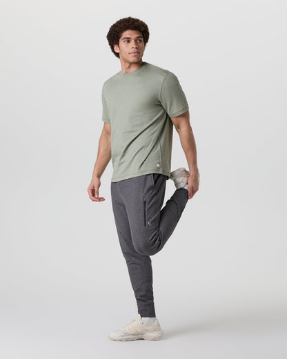 Short Sleeve Ponto Tee - Relaxed Fit Agave Green Heather | Vuori outlet