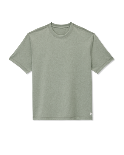 Short Sleeve Ponto Tee - Relaxed Fit Agave Green Heather | Vuori outlet