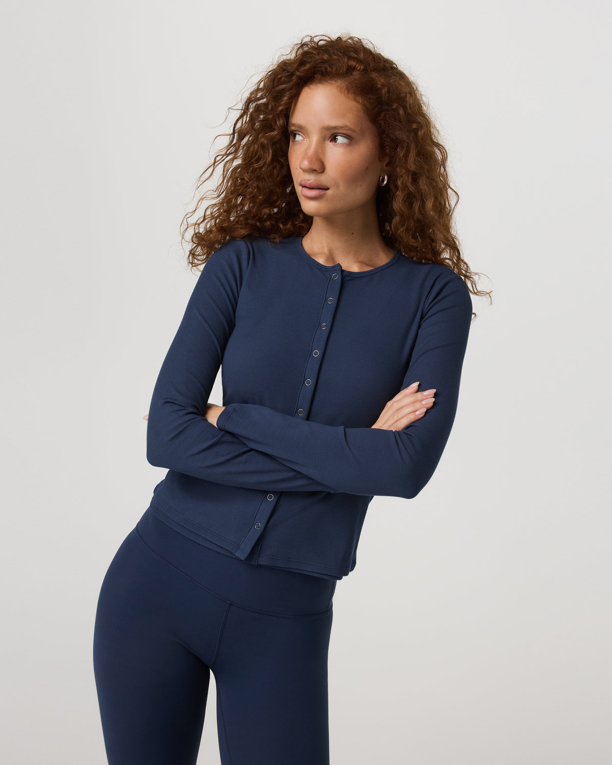 Long Sleeve Pose Twin Cardigan Women's Blue Coast Top | Vuori sale