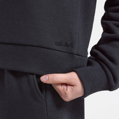 Women's Merino Blend Sweatshirt - True Black