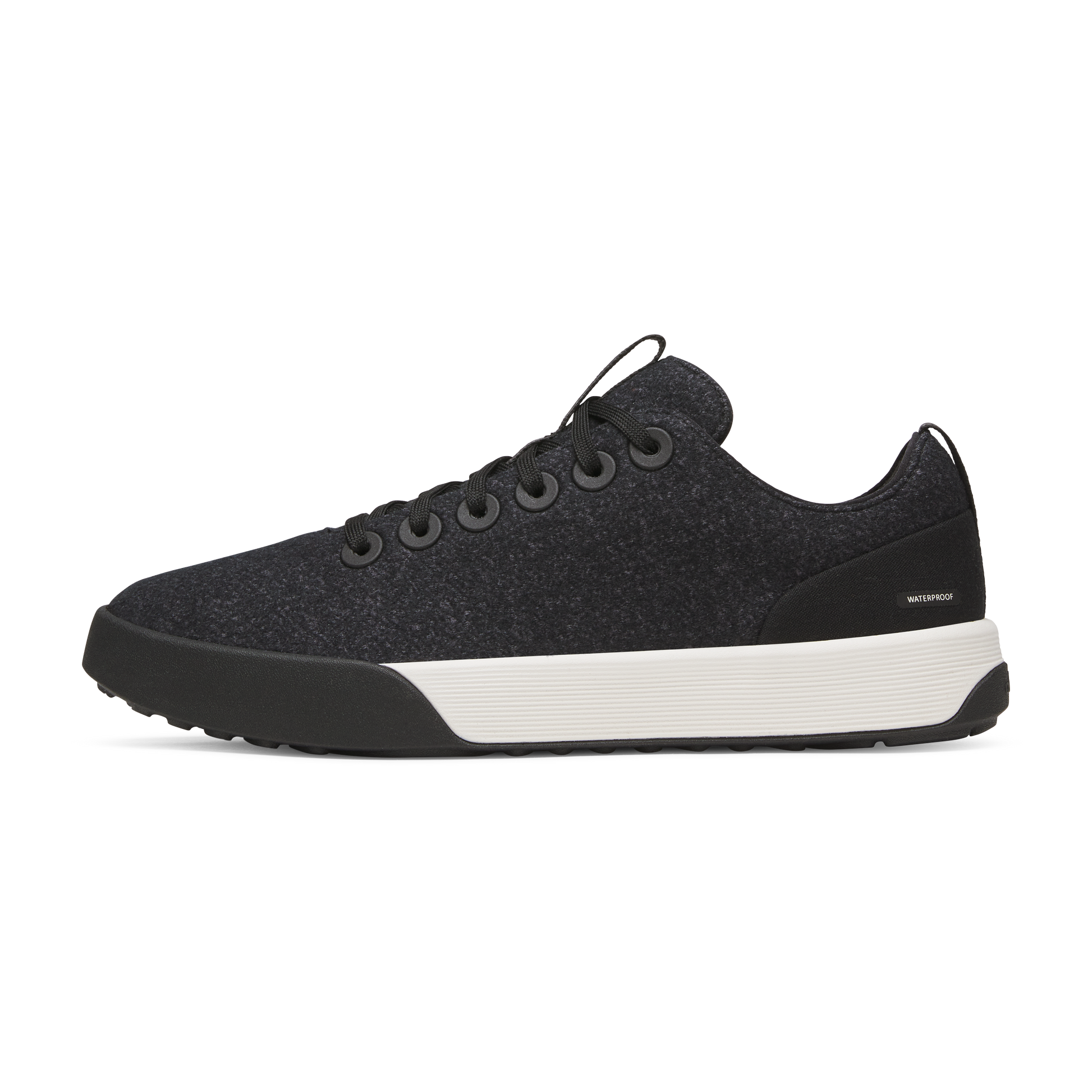 Women's Wool Cruiser Waterproof - Natural Black (Natural White Sole)