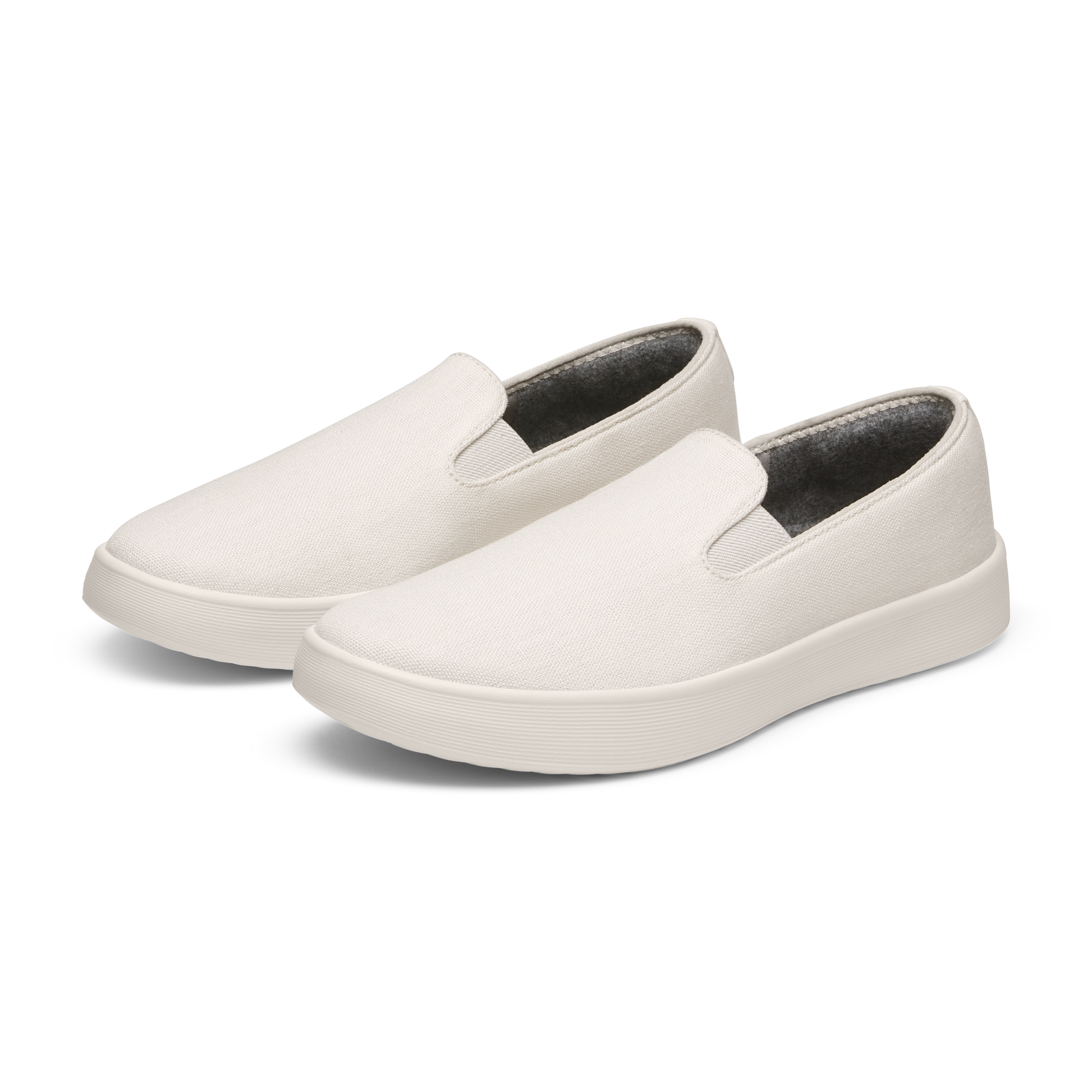 Men's Canvas Cruiser Slip On - Warm White (Natural White Sole)