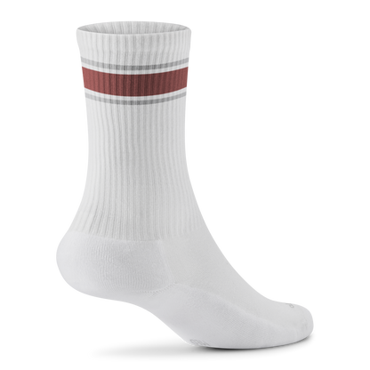 Anytime Crew Sock - Blizzard, Spice (Light Grey Sole)