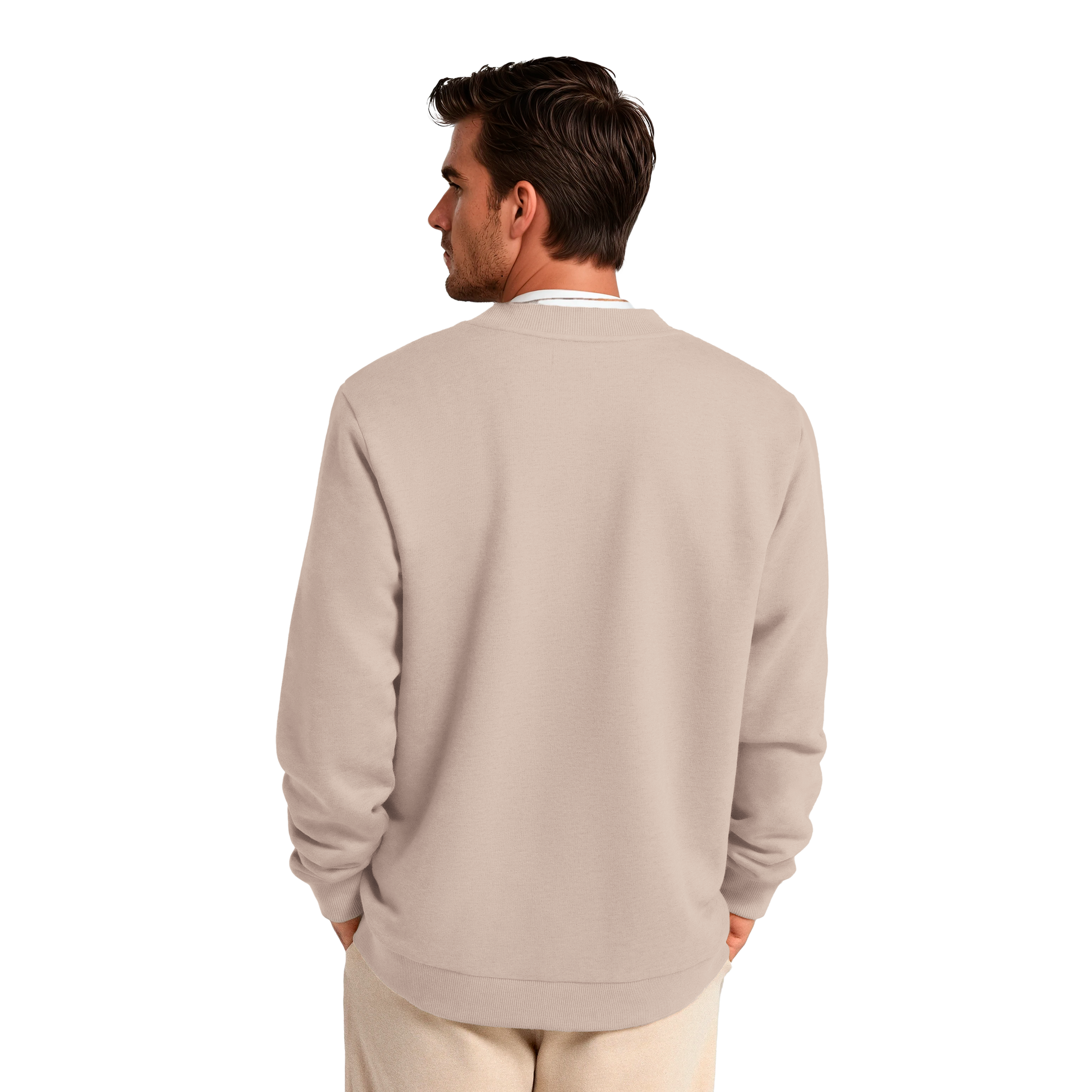 Men's Merino Blend Sweatshirt - Mushroom